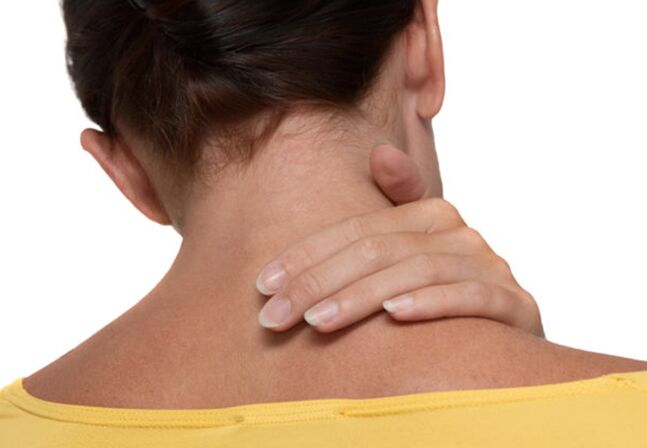 Dolor de cuello con osteocondrosis de la columna cervical